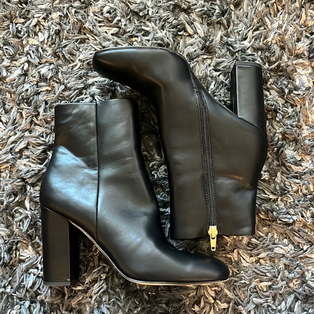 Black leather booties :)